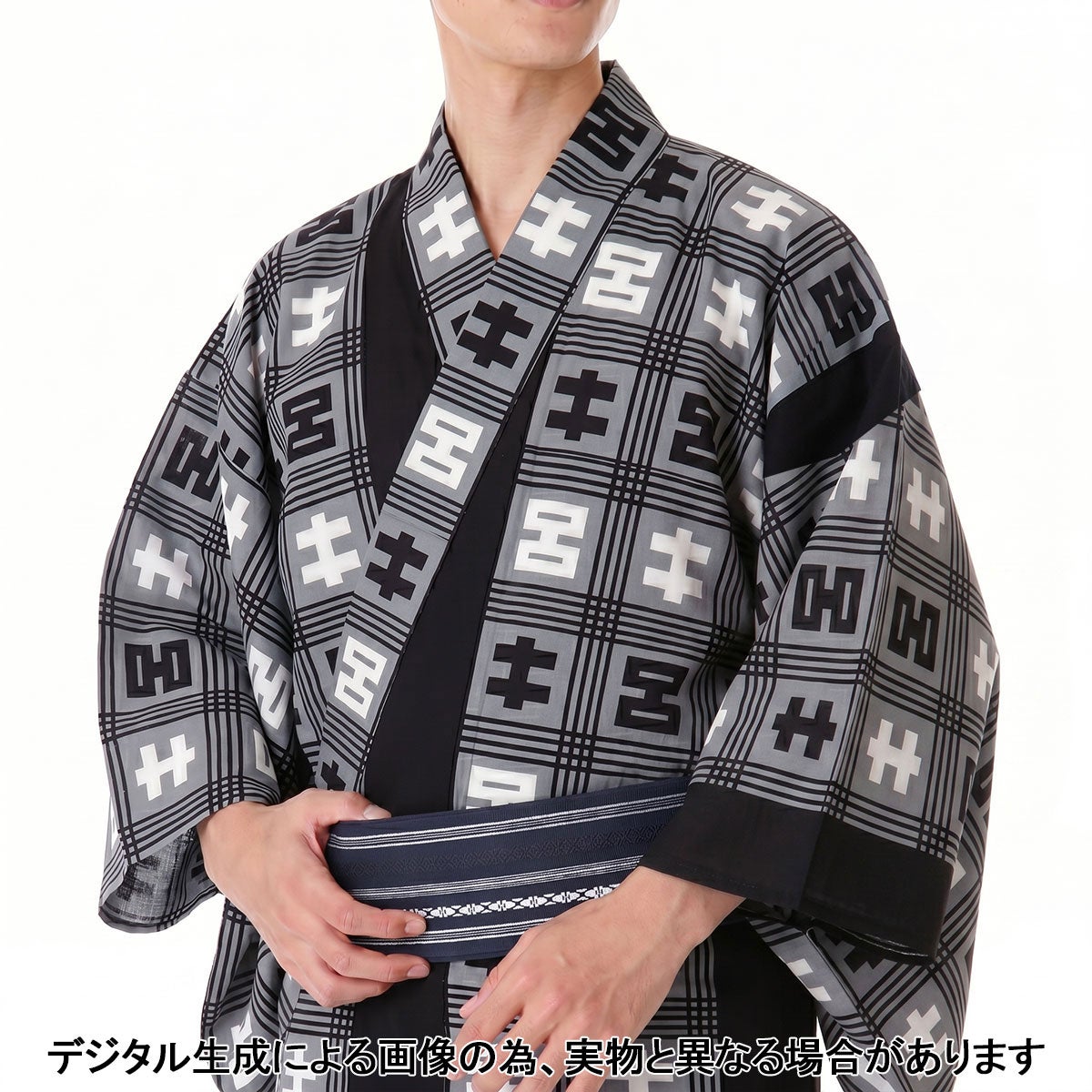 メンズ浴衣 オーダー 東京本染  菊五郎格子