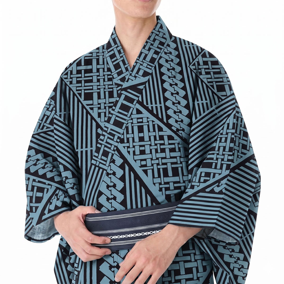 メンズ浴衣 オーダー 東京本染 寄せ文様