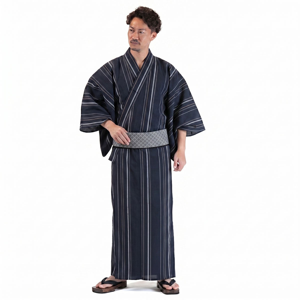 浴衣メンズ 男浴衣 近江ちぢみ