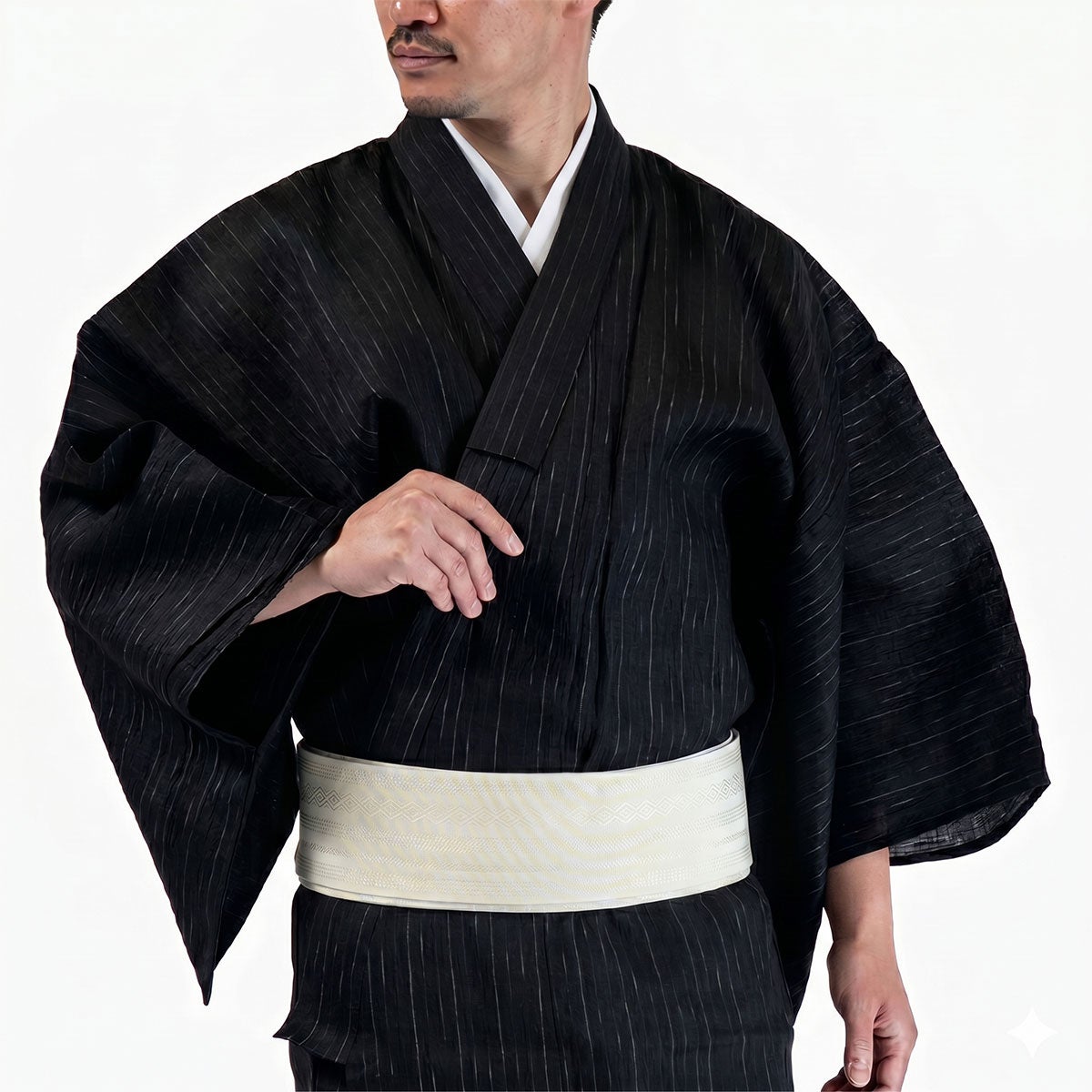 近江ちぢみ メンズ浴衣 夏着物