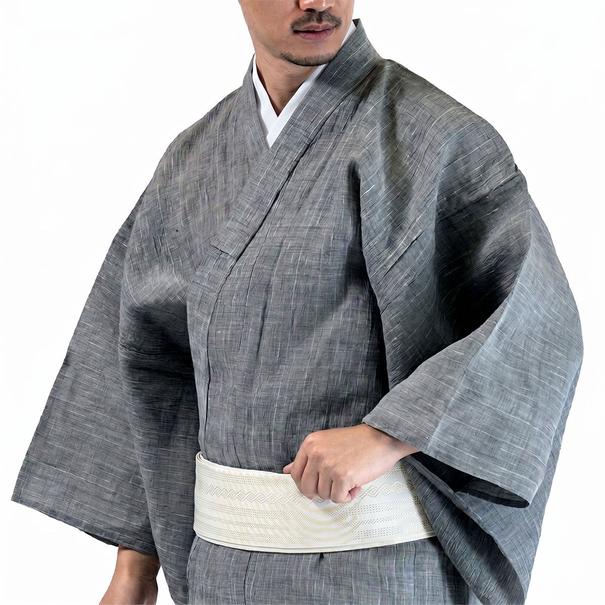 近江ちぢみ メンズ浴衣 夏着物