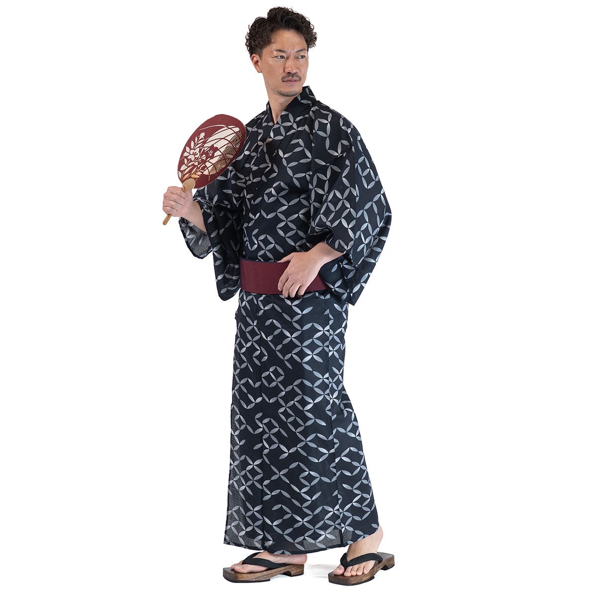 浴衣メンズ 男浴衣 古典柄 綿