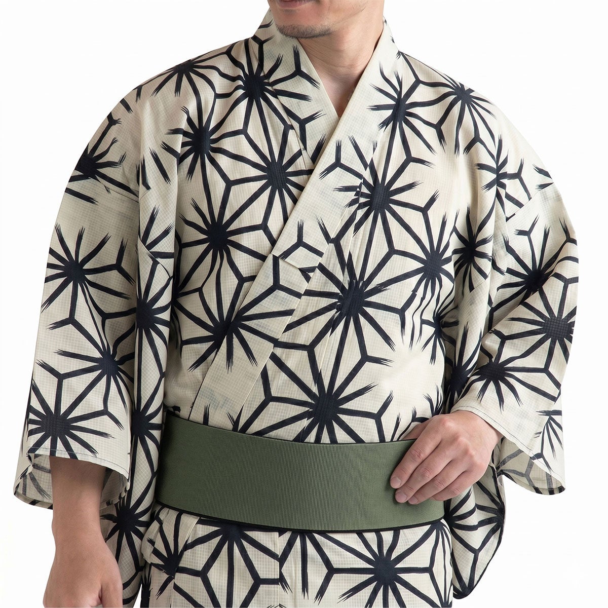 メンズ浴衣 セット 古典柄 麻の葉