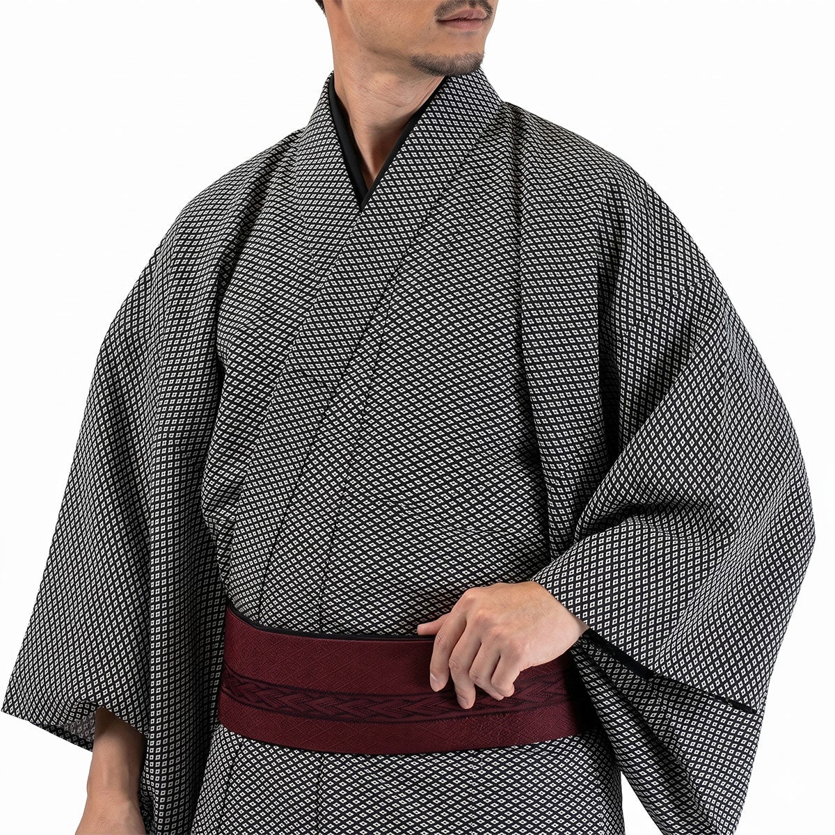 男着物 オーダー着物 江戸小紋 武田菱