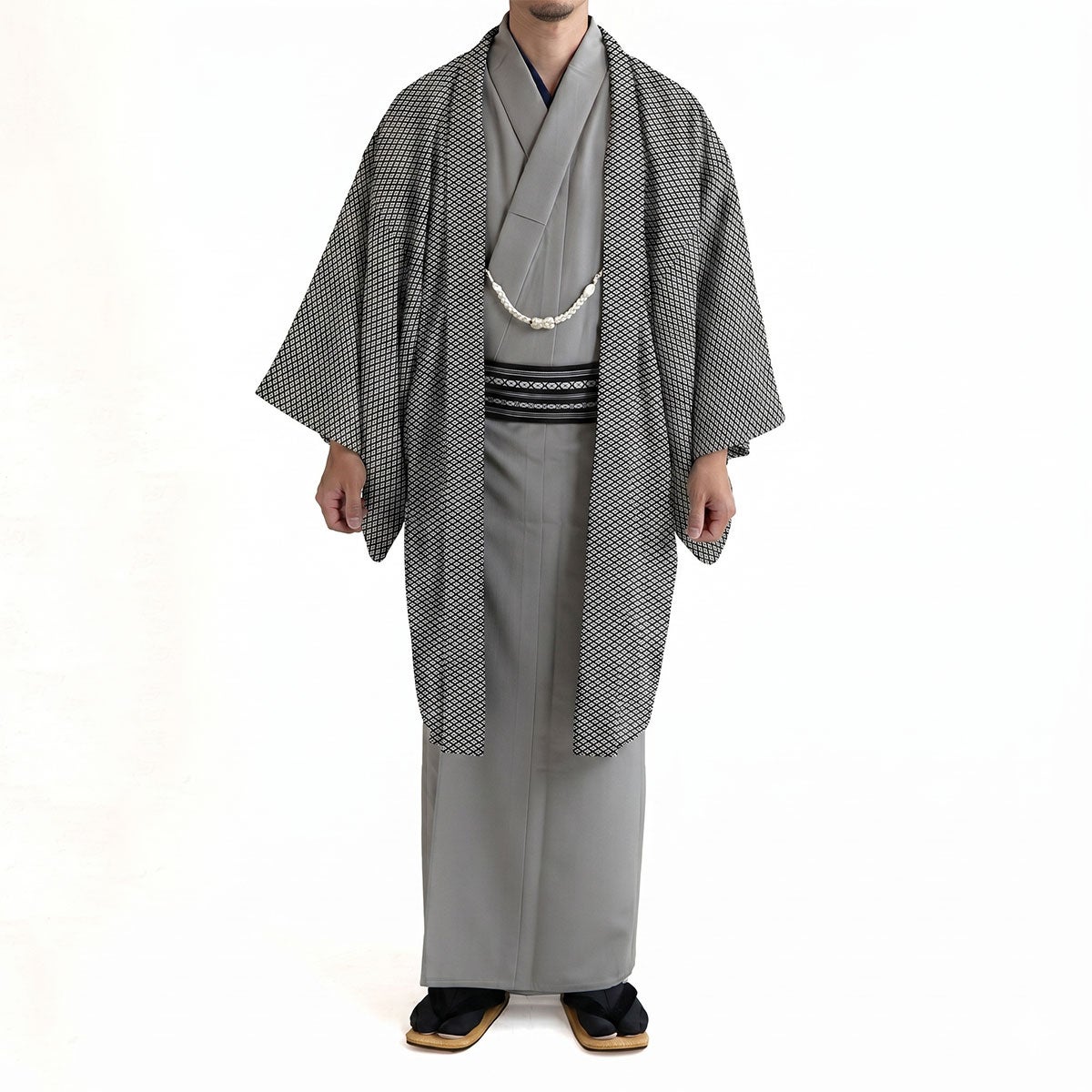 男着物 オーダー着物 江戸小紋 武田菱