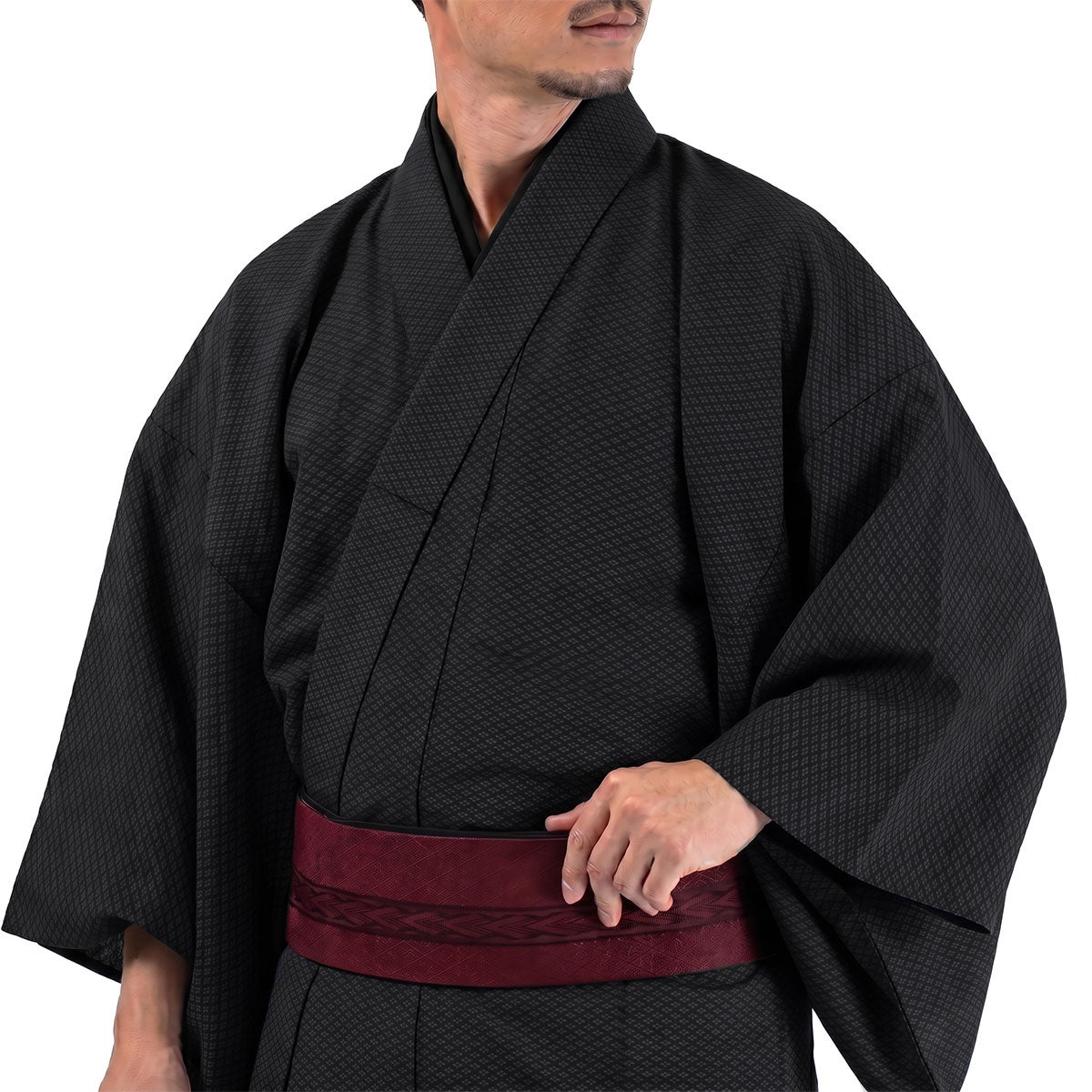 男性着物,洗える着物