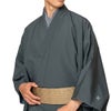 男着物　オーダー 正絹 お召 グレー