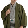 男着物　オーダー 正絹 お召 鶯