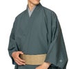 男着物　オーダー 正絹 お召 グレー
