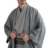 男着物　オーダー 正絹 お召 グレー