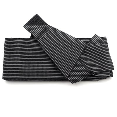 作り帯 ワンタッチ帯 結び帯 縞 黒