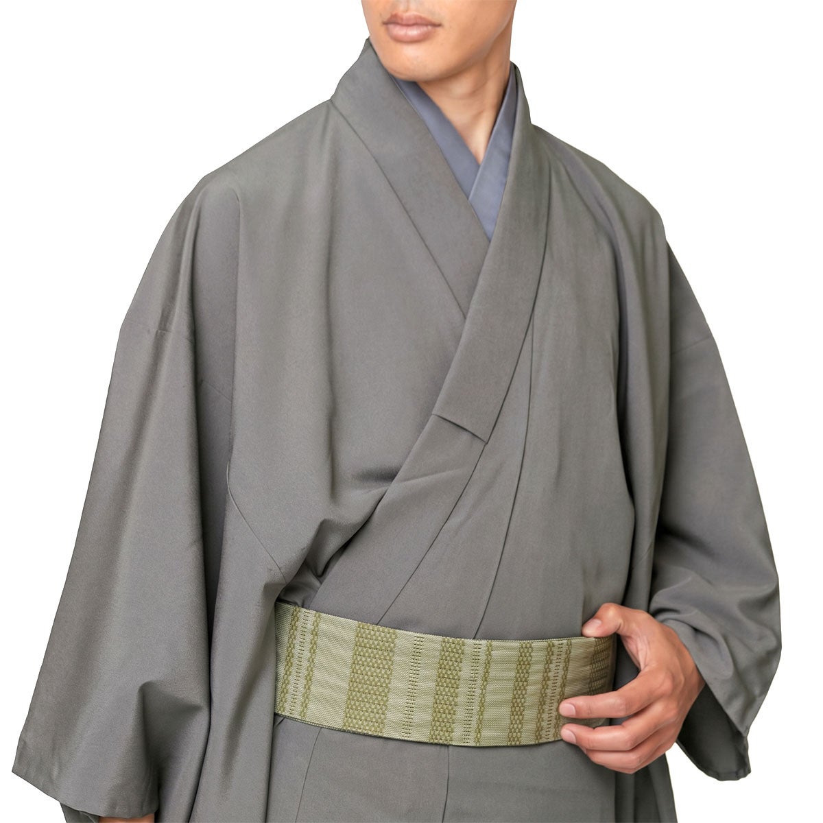 角帯 本麻 鶯色