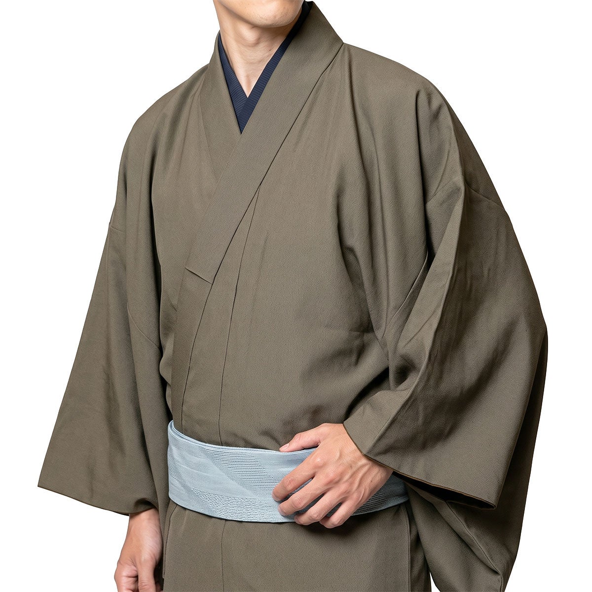 角帯 本麻 水色
