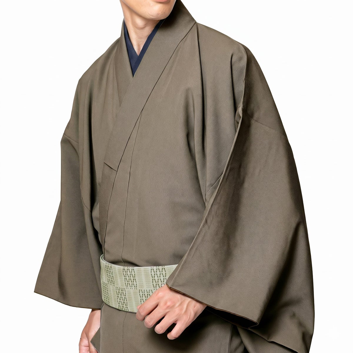 角帯 本麻 カーキ