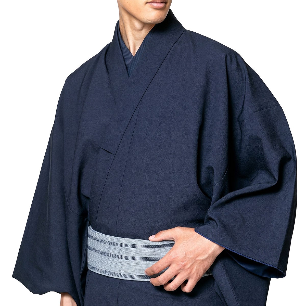 角帯 本麻 水色