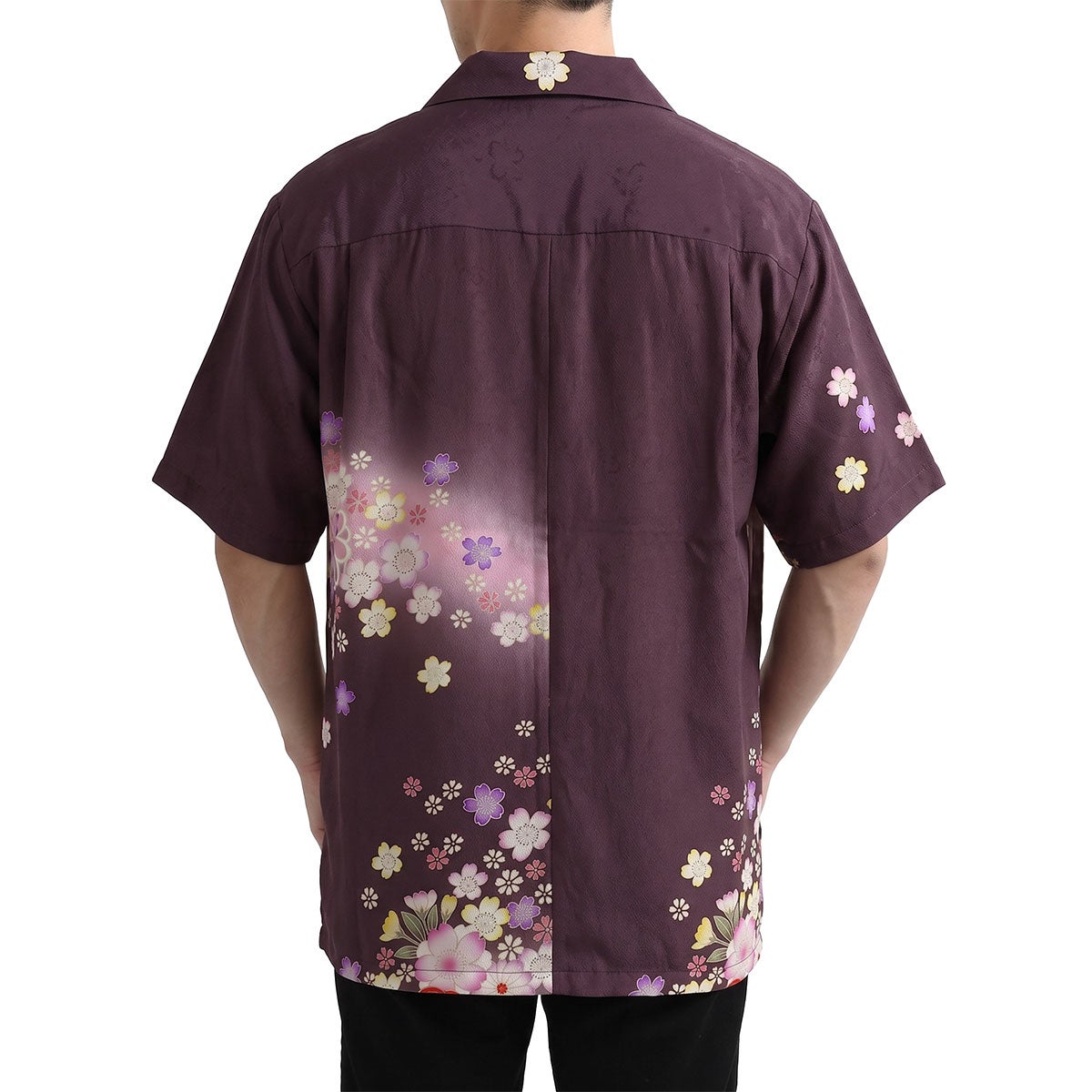 和柄のアロハシャツ 正絹