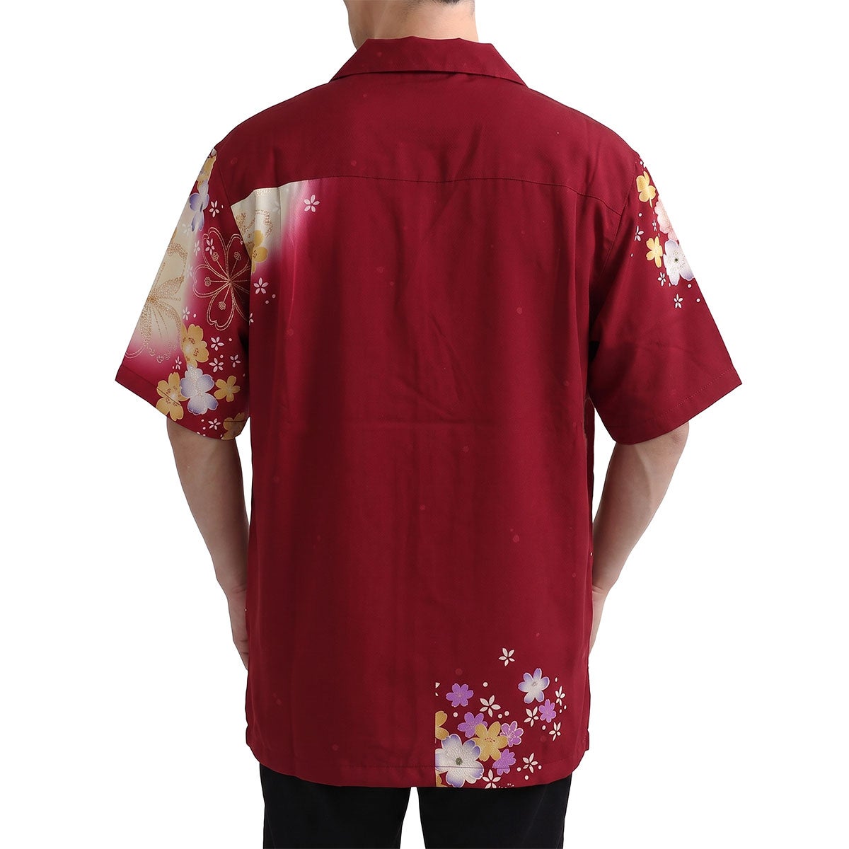 和柄のアロハシャツ 正絹