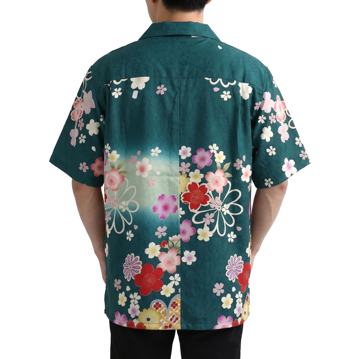和柄のアロハシャツ 正絹