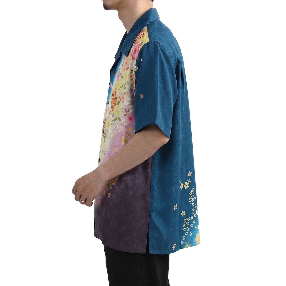 和柄のアロハシャツ 正絹