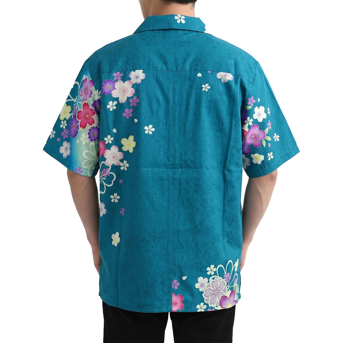 和柄のアロハシャツ 正絹