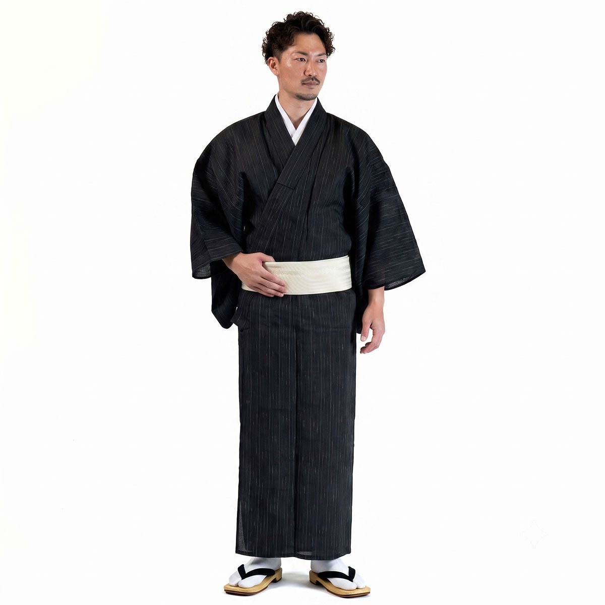 男着物 夏着物 近江ちぢみ