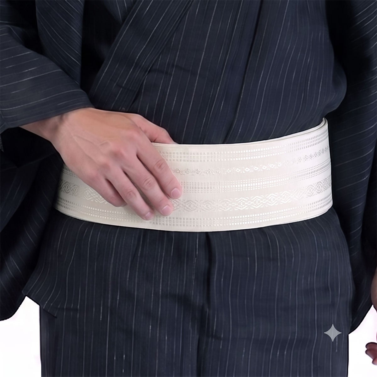 男着物 夏着物 近江ちぢみ 浴衣男性