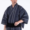 メンズ浴衣セット 浴衣男性 近江ちぢみ 濃紺
