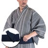 メンズ浴衣セット 浴衣男性 近江ちぢみ グレー