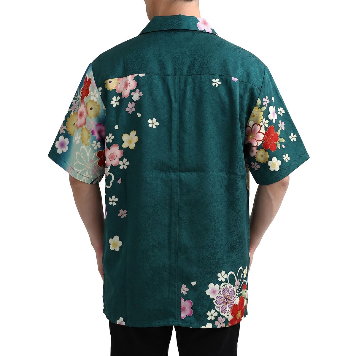 和柄アロハシャツ 正絹