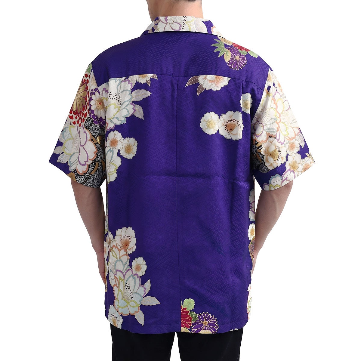和柄アロハシャツ 正絹
