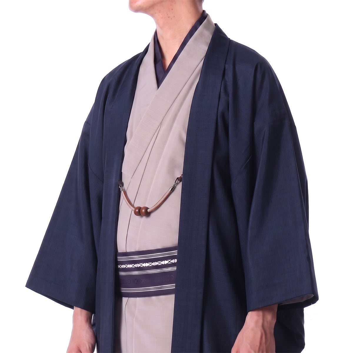 男着物 オーダー 正絹 お召し 濃紺