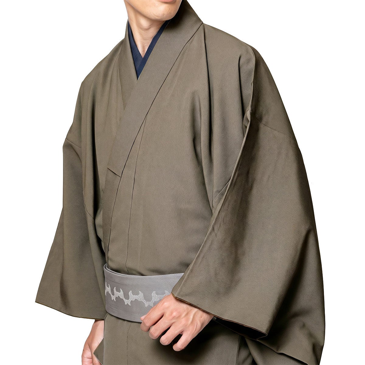 角帯 本麻 グレー