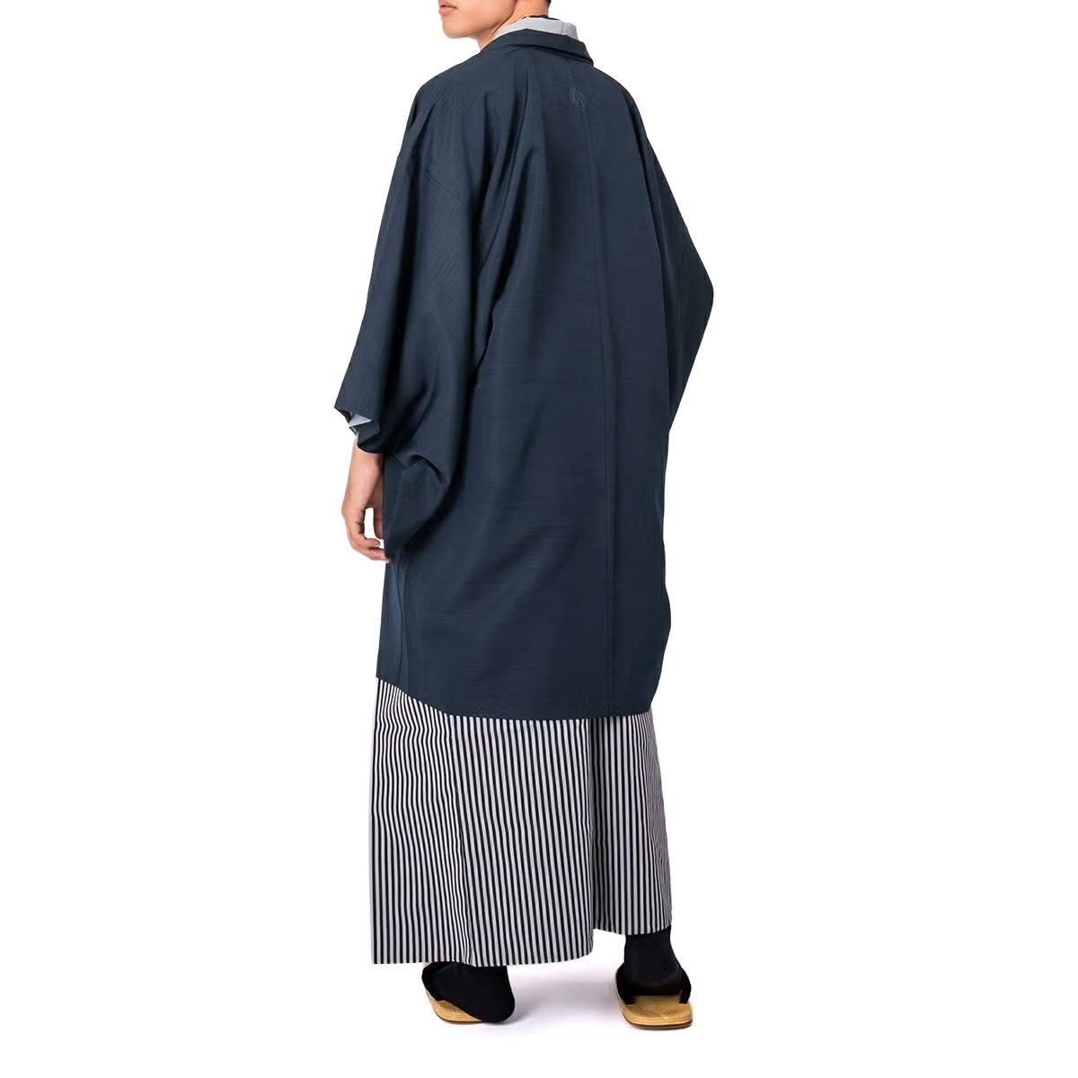 仕立てオーダー袴 縞 白黒