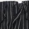 甚平 男物 しじら織 黒縞