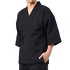 甚平 男物 しじら織 黒
