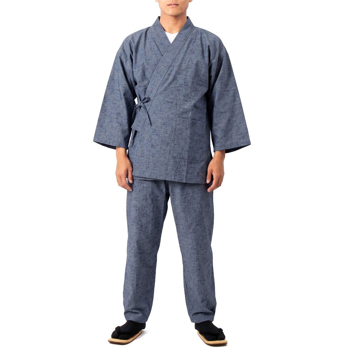 作務衣 久留米 男物 グレー