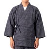 作務衣 久留米 男物 グレー横段