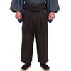 野袴 正絹 ファスナー付き 焦げ茶