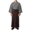 正絹袴 仕立てオーダー 無地 紬 茶