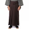 正絹袴 仕立てオーダー 無地 紬 茶