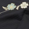和柄のアロハシャツ 正絹 振袖 黒